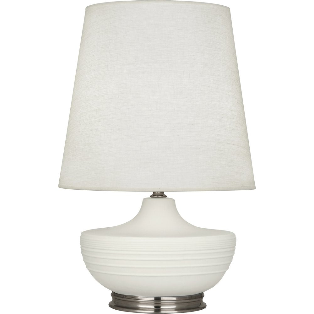 Matte Lily Michael Berman Nolan Table Lamp in Matte Lily Glazed Ceramic Color