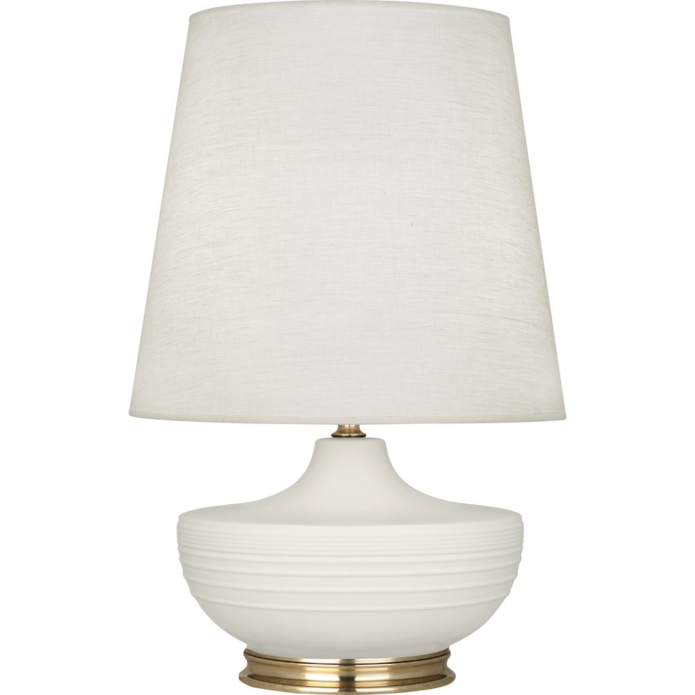Matte Lily Michael Berman Nolan Table Lamp in Matte Lily Glazed Ceramic Color