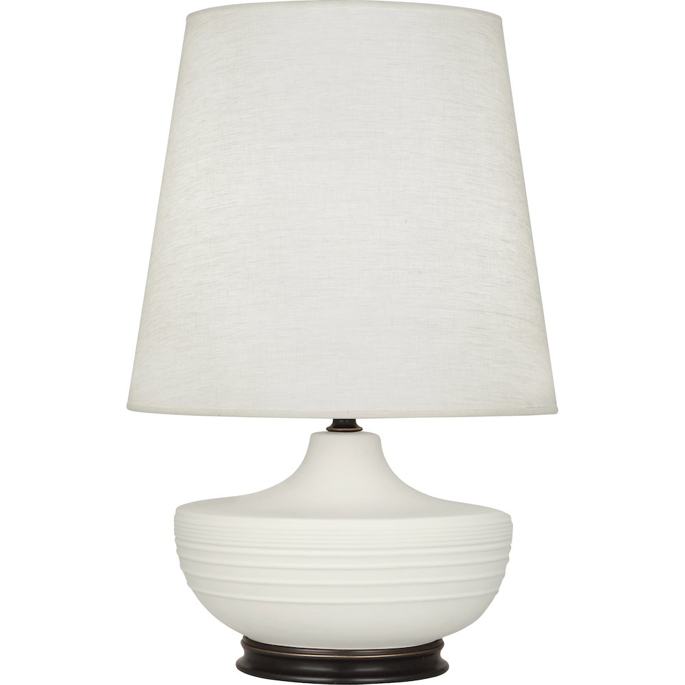 Matte Lily Michael Berman Nolan Table Lamp in Matte Lily Glazed Ceramic Color