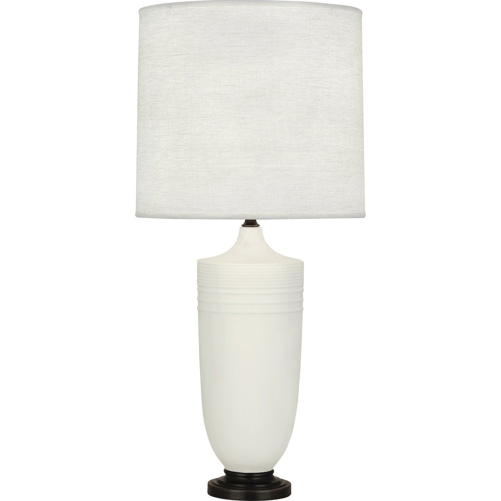 Matte Lily Michael Berman Hadrian Table Lamp in Matte Lily Glazed Ceramic Color
