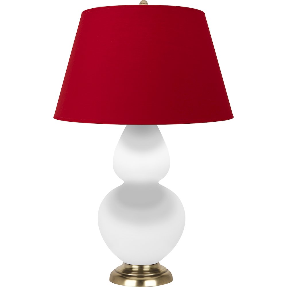 Matte Lily Double Gourd Table Lamp in Matte Lily Glazed Ceramic Color