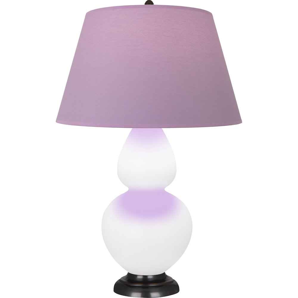 Matte Lily Double Gourd Table Lamp in Matte Lily Glazed Ceramic Color