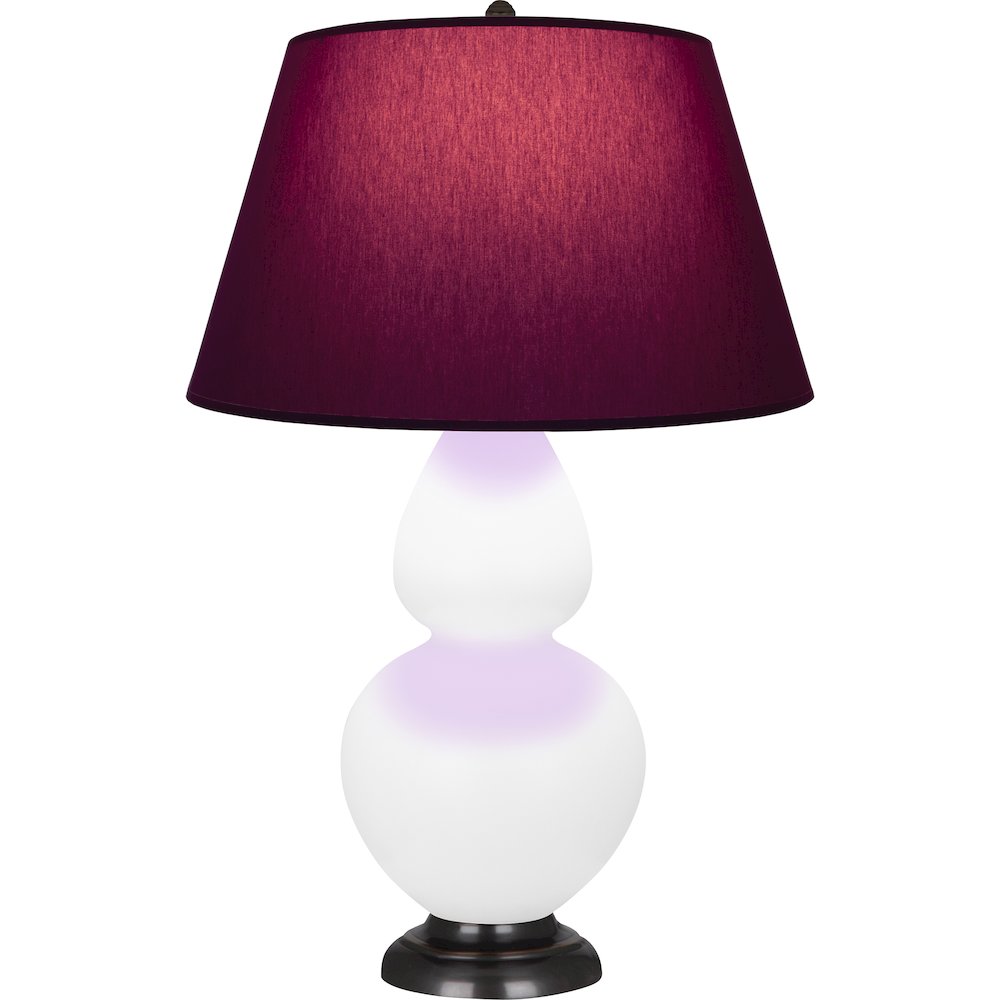 Matte Lily Double Gourd Table Lamp in Matte Lily Glazed Ceramic Color