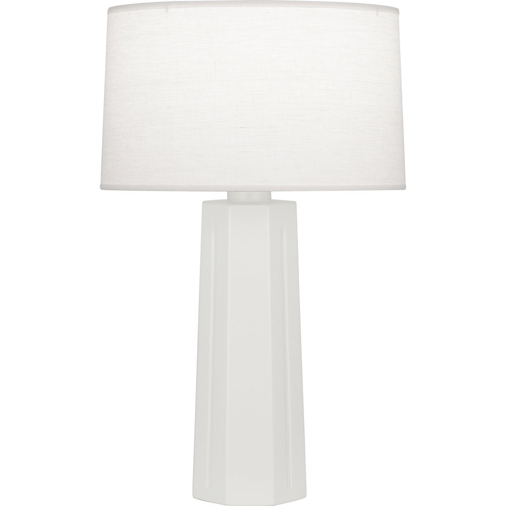 Matte Lily Mason Table Lamp in Matte Lily Glazed Ceramic Color