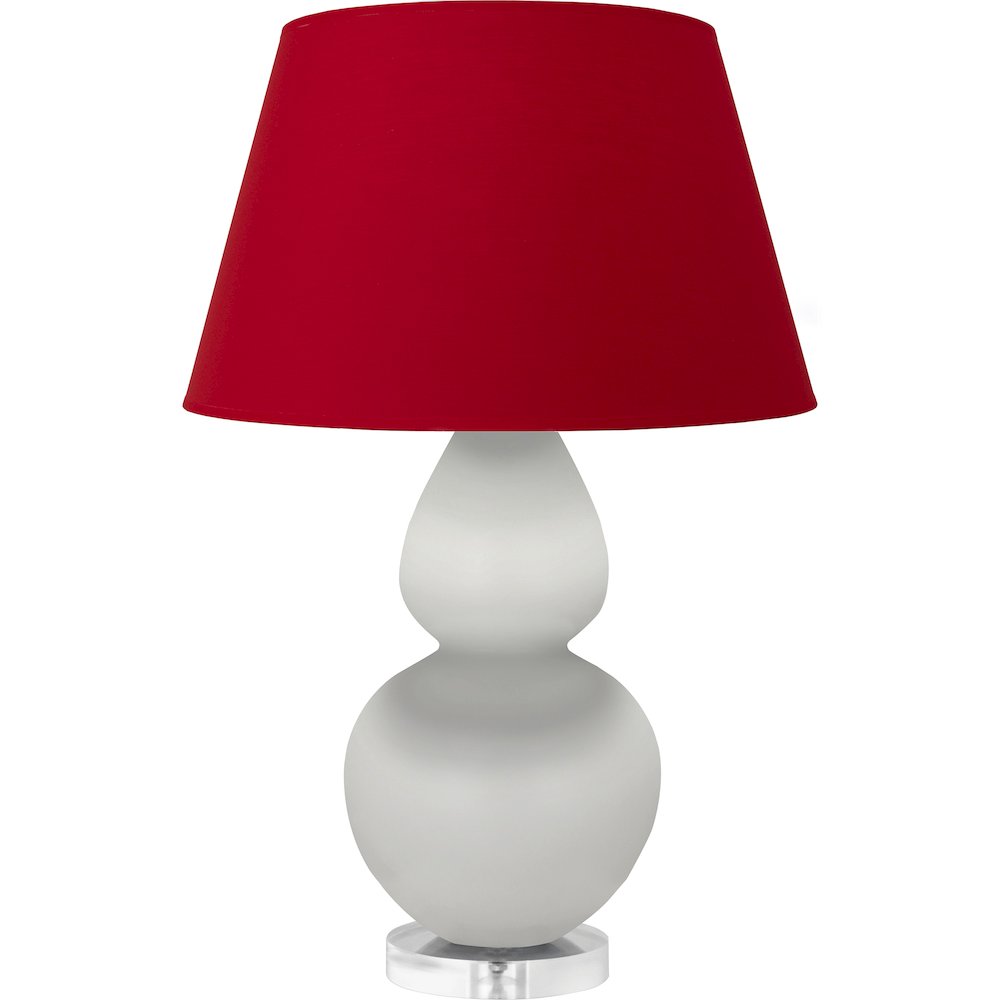Matte Lily Double Gourd Table Lamp in Matte Lily Glazed Ceramic Color