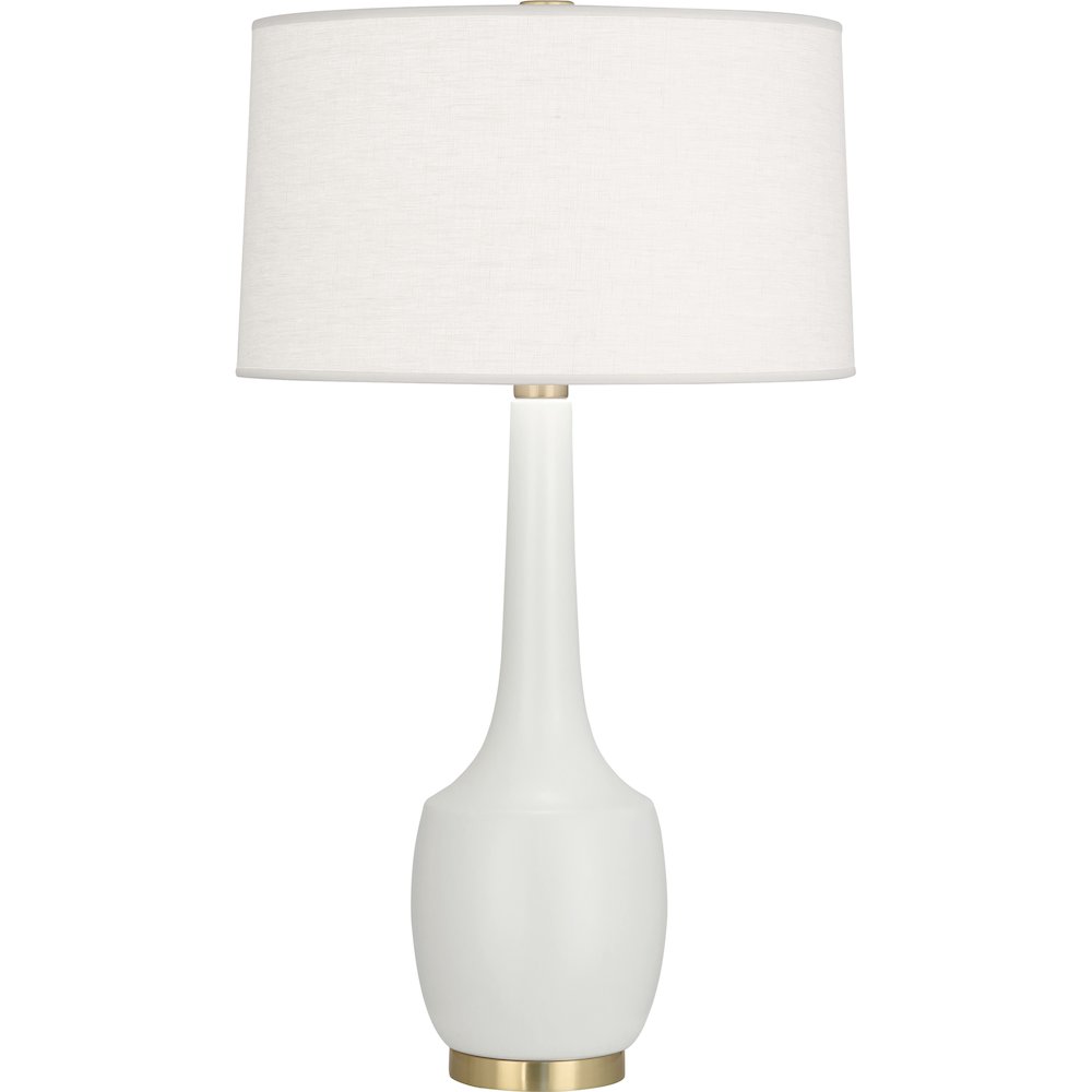 Matte Lily Delilah Table Lamp in Matte Lily Glazed Ceramic Color