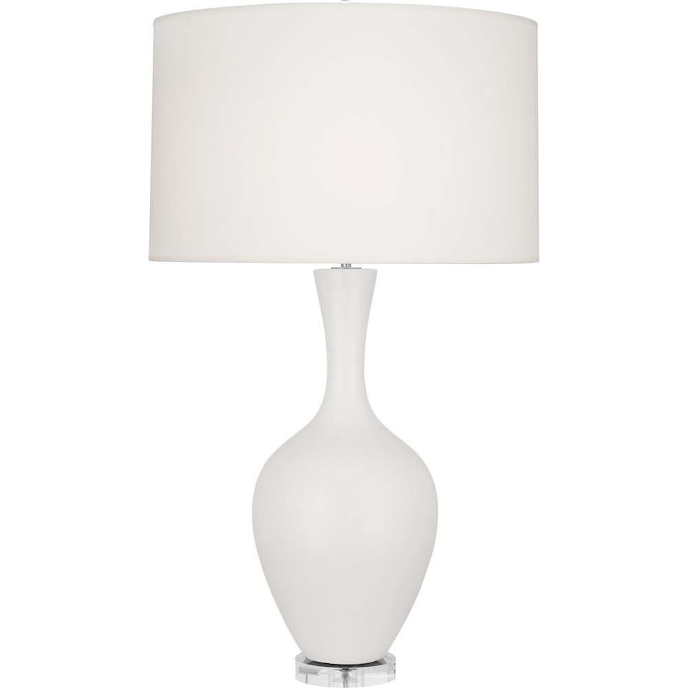 Matte Lily Audrey Table Lamp in Matte Lily Glazed Ceramic Color