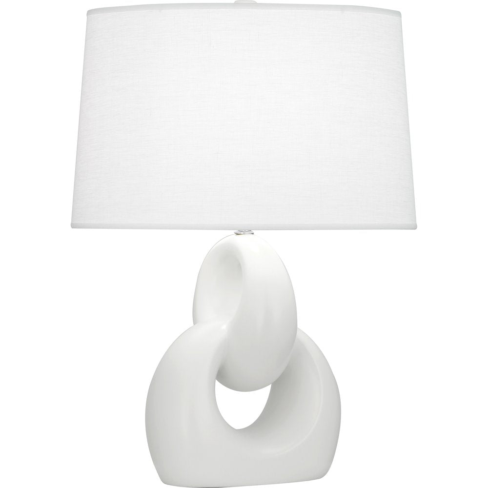 Matte Lily Fusion Table Lamp in Matte Lily Glazed Ceramic Color