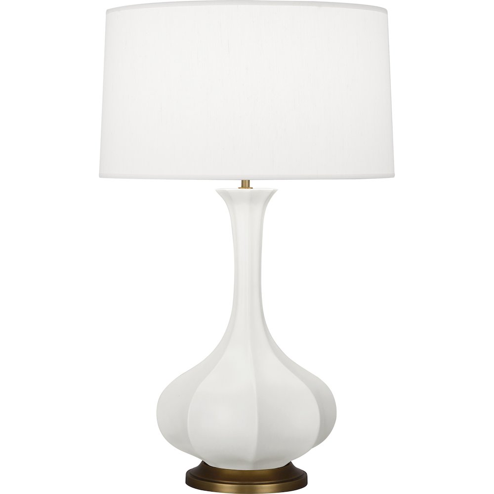 Matte Lily Pike Table Lamp in Matte Lily Glazed Ceramic Color