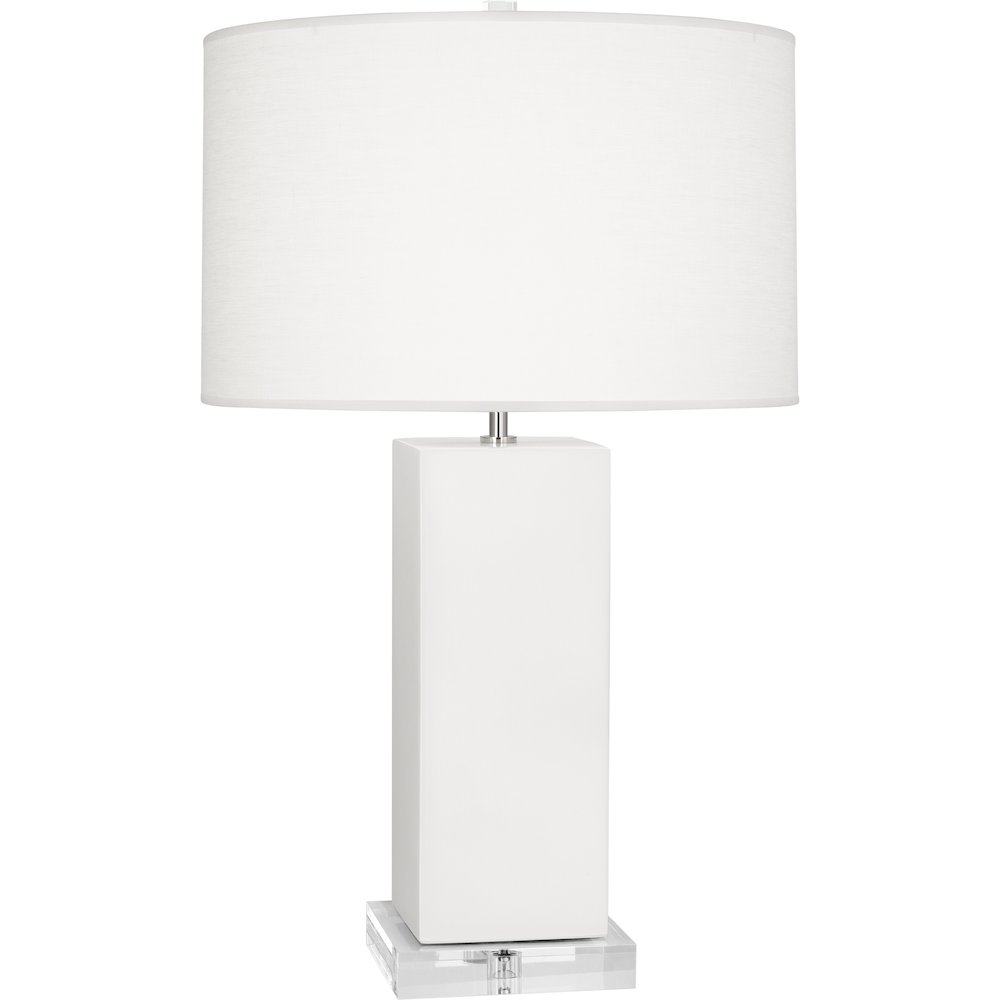 Matte Lily Harvey Table Lamp in Matte Lily Glazed Ceramic Color