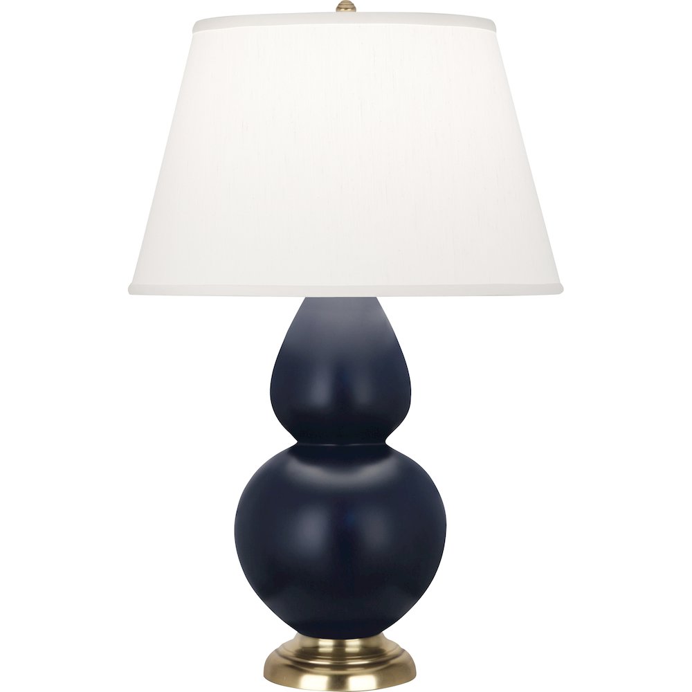 Matte Midnight Blue Double Gourd Table Lamp