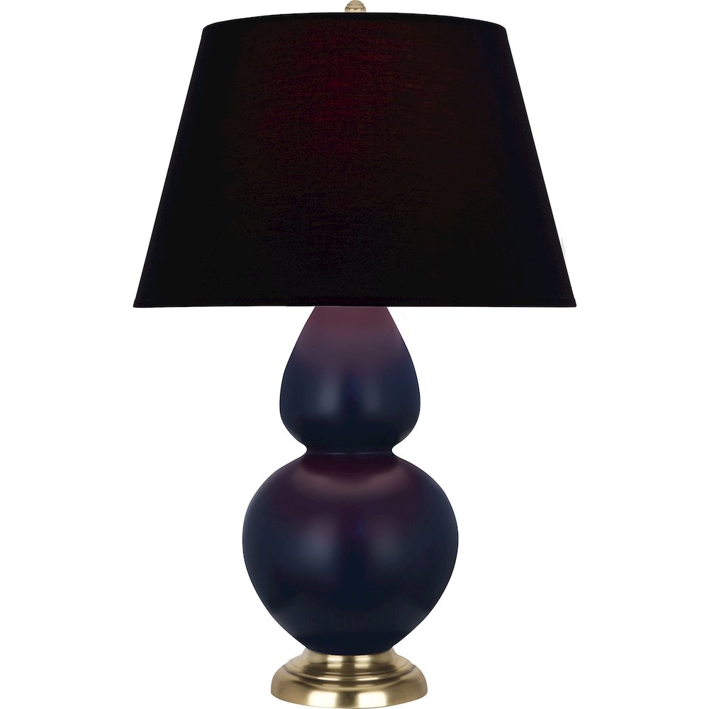 Matte Midnight Blue Double Gourd Table Lamp