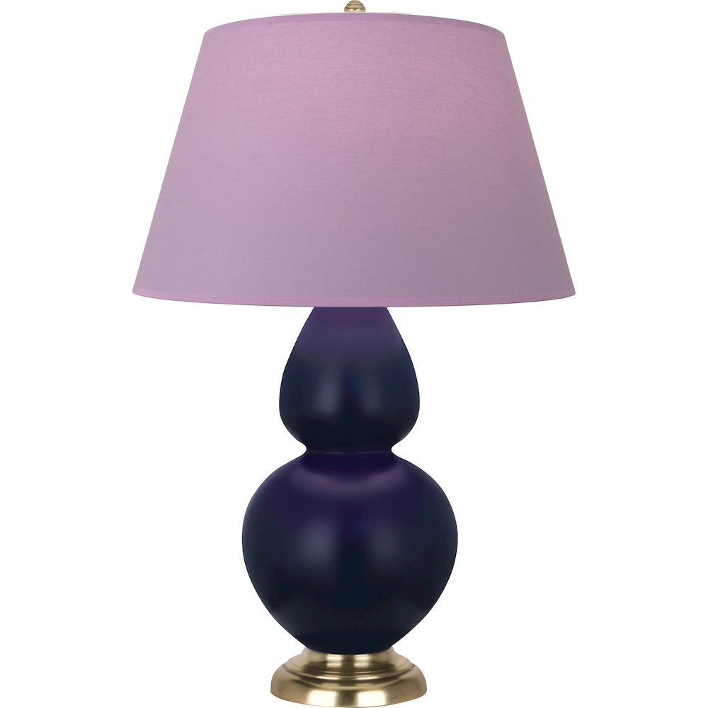 Matte Midnight Blue Double Gourd Table Lamp