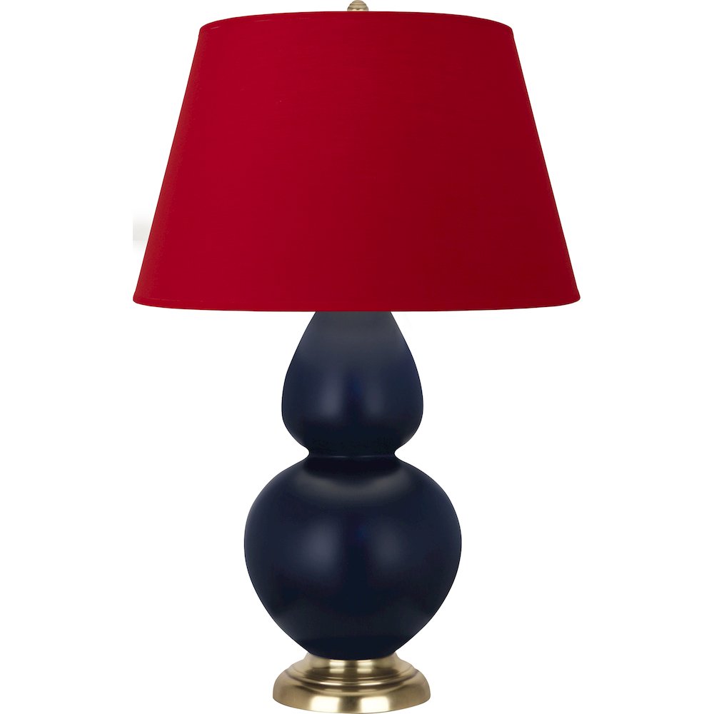 Matte Midnight Blue Double Gourd Table Lamp