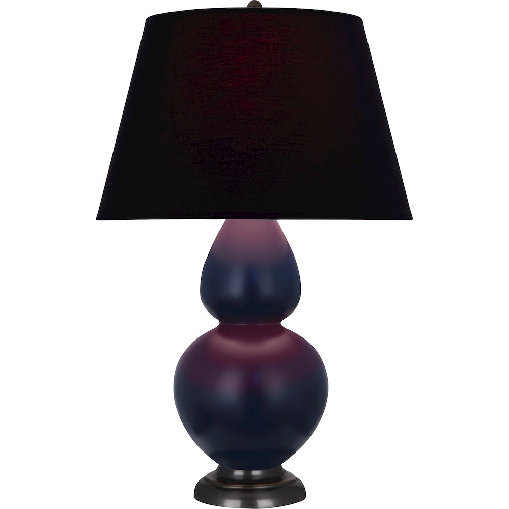 Matte Midnight Blue Double Gourd Table Lamp