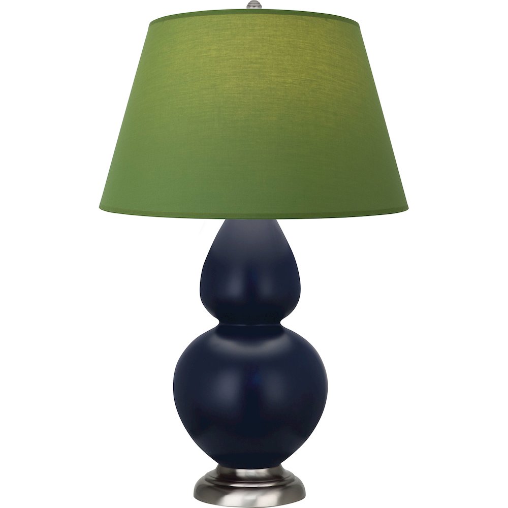Matte Midnight Blue Double Gourd Table Lamp