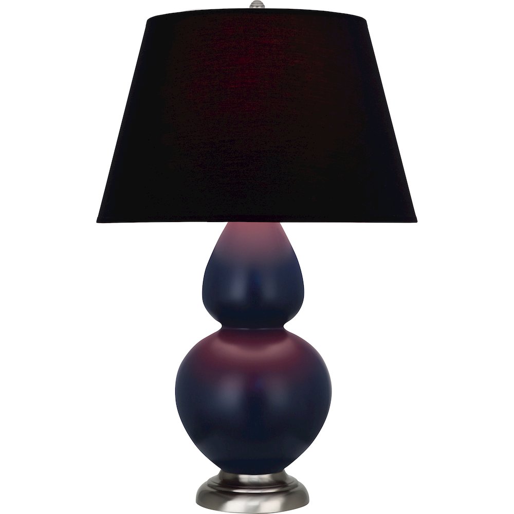 Matte Midnight Blue Double Gourd Table Lamp