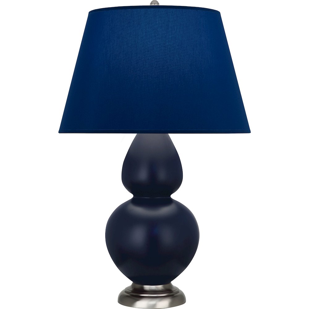 Matte Midnight Blue Double Gourd Table Lamp