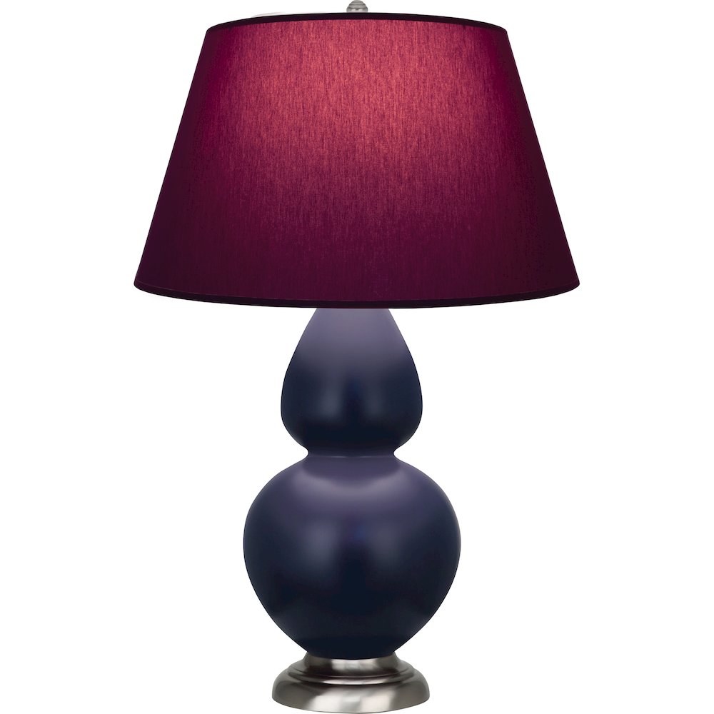 Matte Midnight Blue Double Gourd Table Lamp