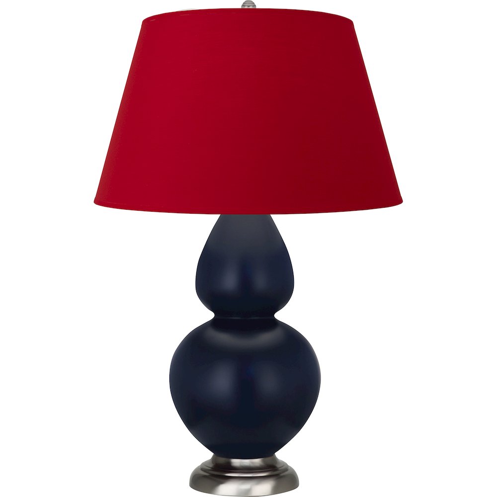 Matte Midnight Blue Double Gourd Table Lamp