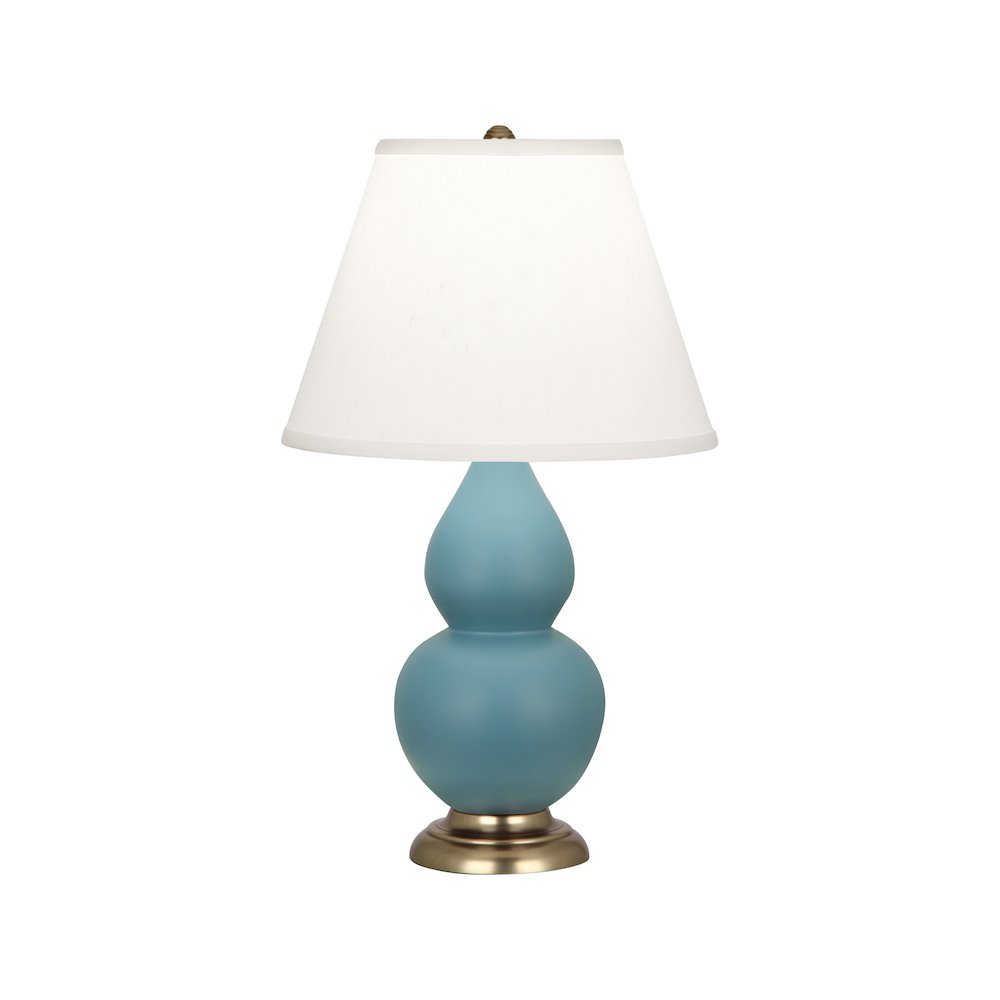Matte Steel Blue Small Double Gourd Accent Lamp