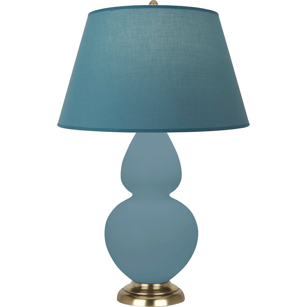 Matte Steel Blue Double Gourd Table Lamp