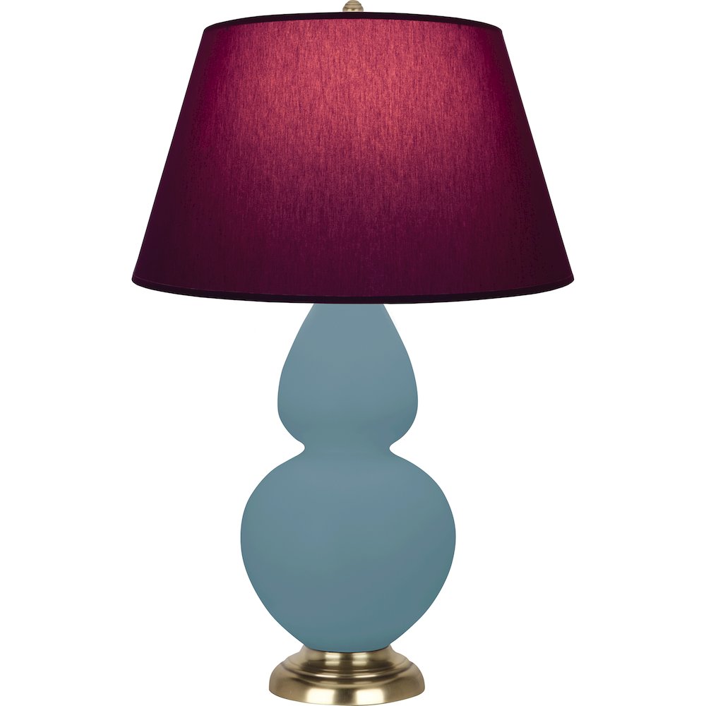 Matte Steel Blue Double Gourd Table Lamp