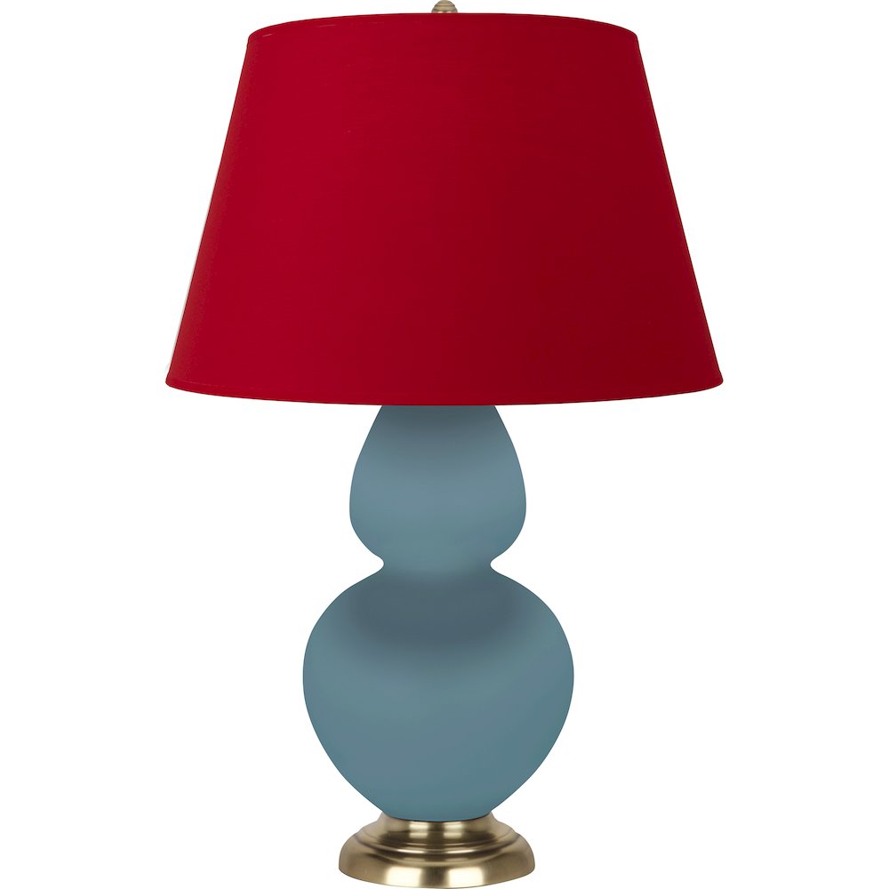 Matte Steel Blue Double Gourd Table Lamp