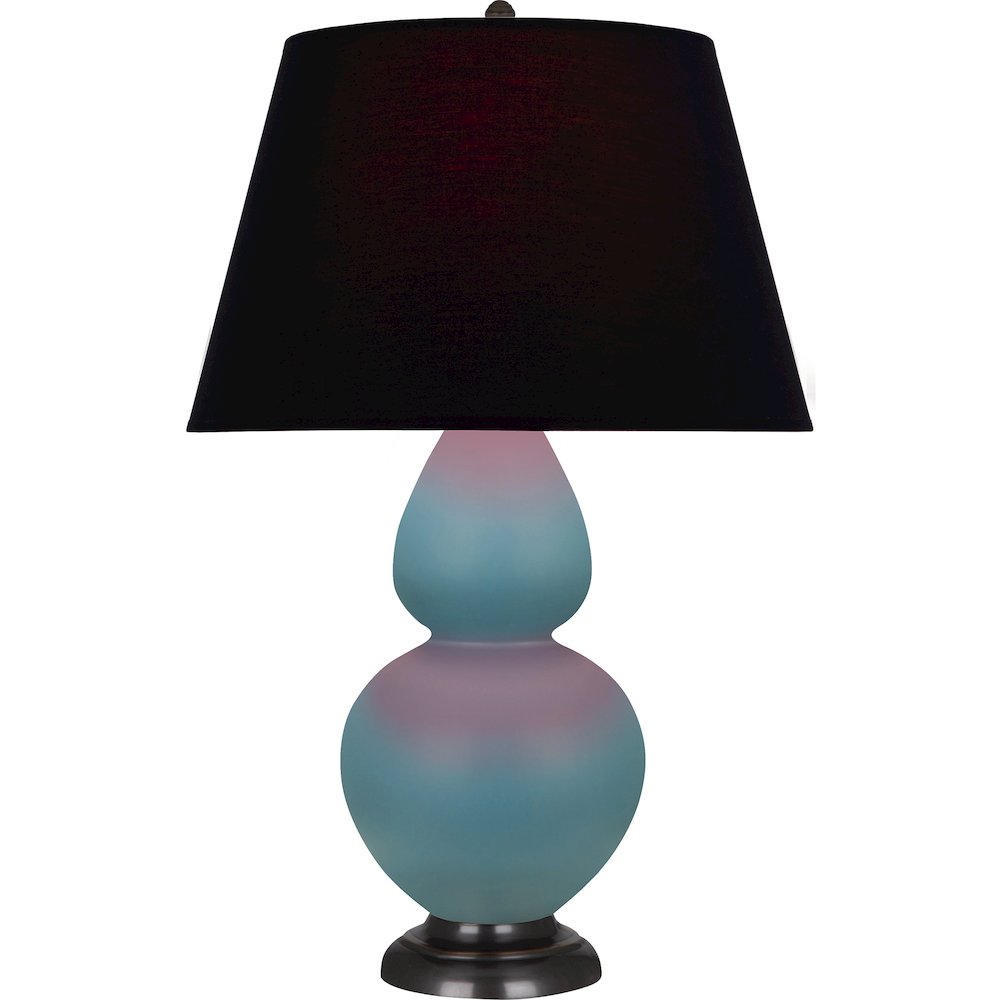 Matte Steel Blue Double Gourd Table Lamp