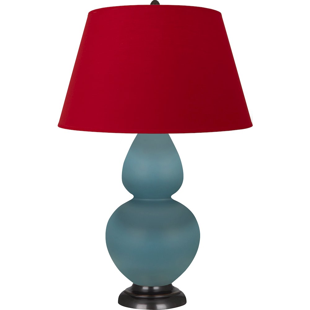 Matte Steel Blue Double Gourd Table Lamp