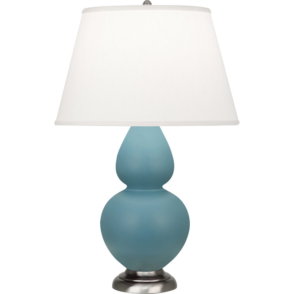 Matte Steel Blue Double Gourd Table Lamp