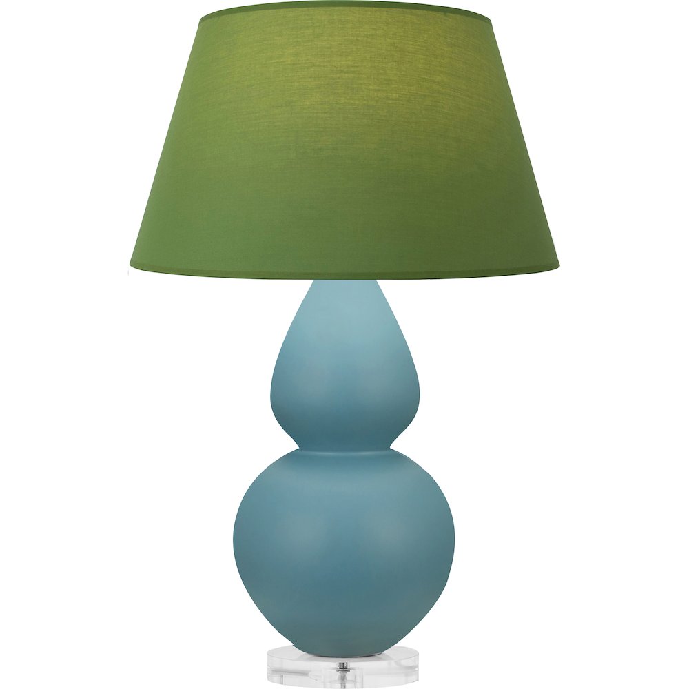 Matte Steel Blue Double Gourd Table Lamp