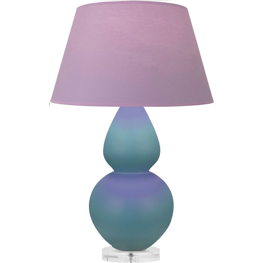 Matte Steel Blue Double Gourd Table Lamp