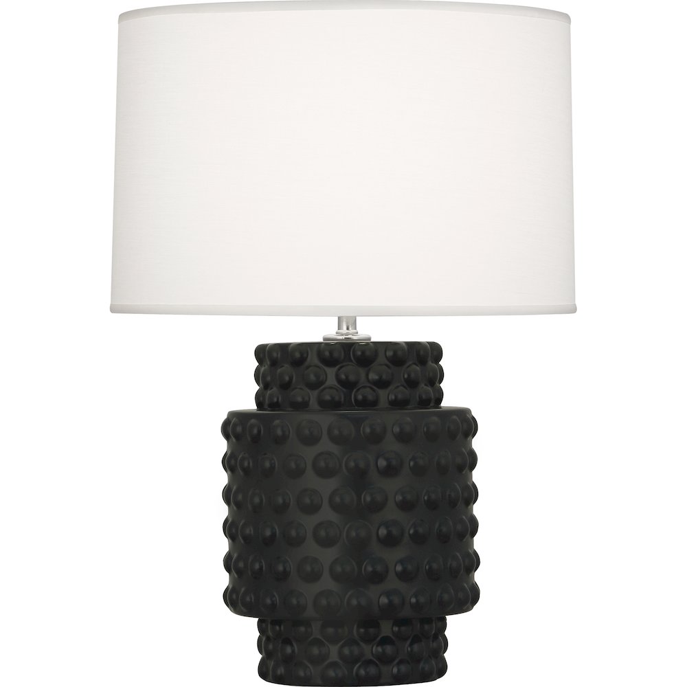 Matte Obsidian Dolly Accent Lamp in Matte Obsidian Glazed Textured Ceramic Color