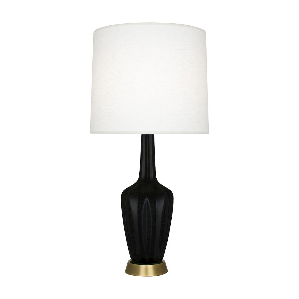 Matte Obsidian Emma Accent Lamp in Matte Obsidian Glazed Ceramic Color