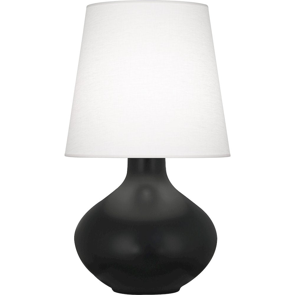 Matte Obsidian June Table Lamp in Matte Obsidian Glazed Ceramic Color