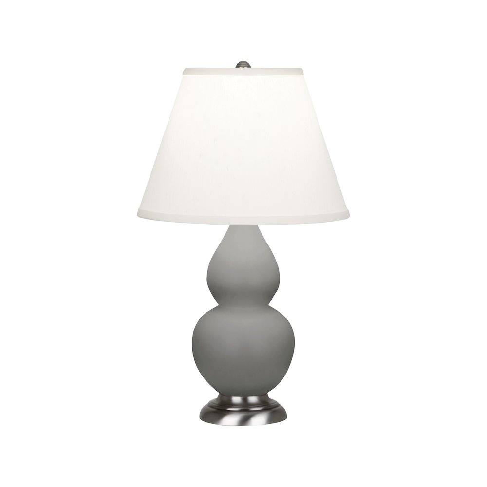 Matte Smokey Taupe Small Double Gourd Accent Lamp
