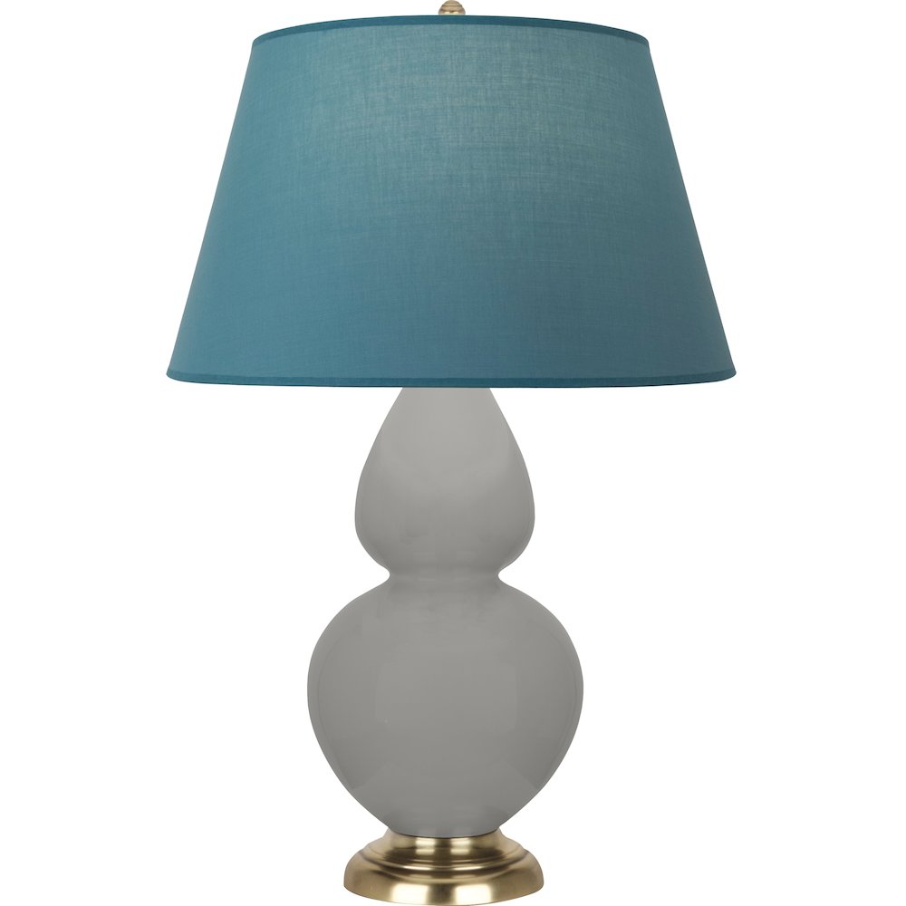 Matte Smokey Taupe Double Gourd Table Lamp