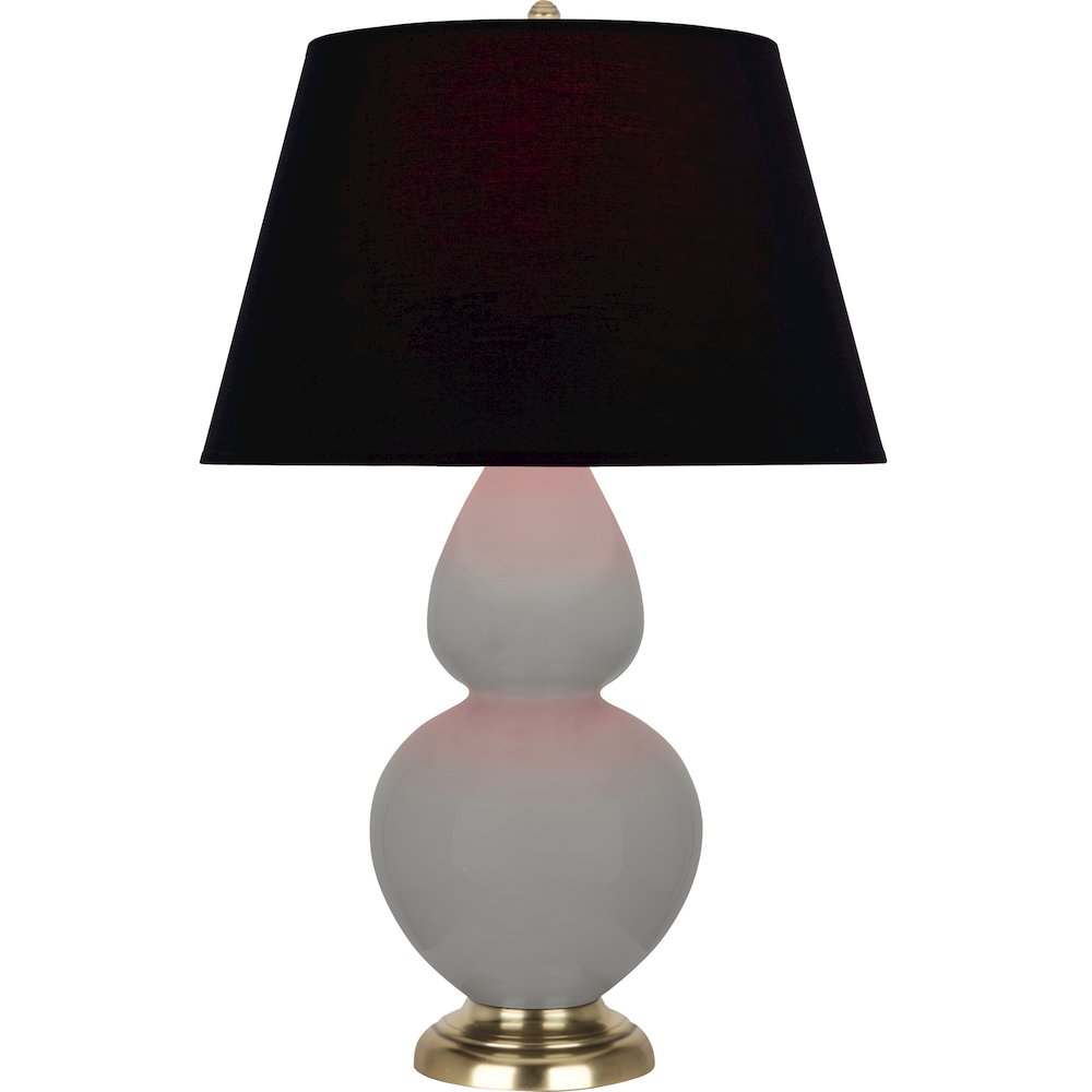 Matte Smokey Taupe Double Gourd Table Lamp