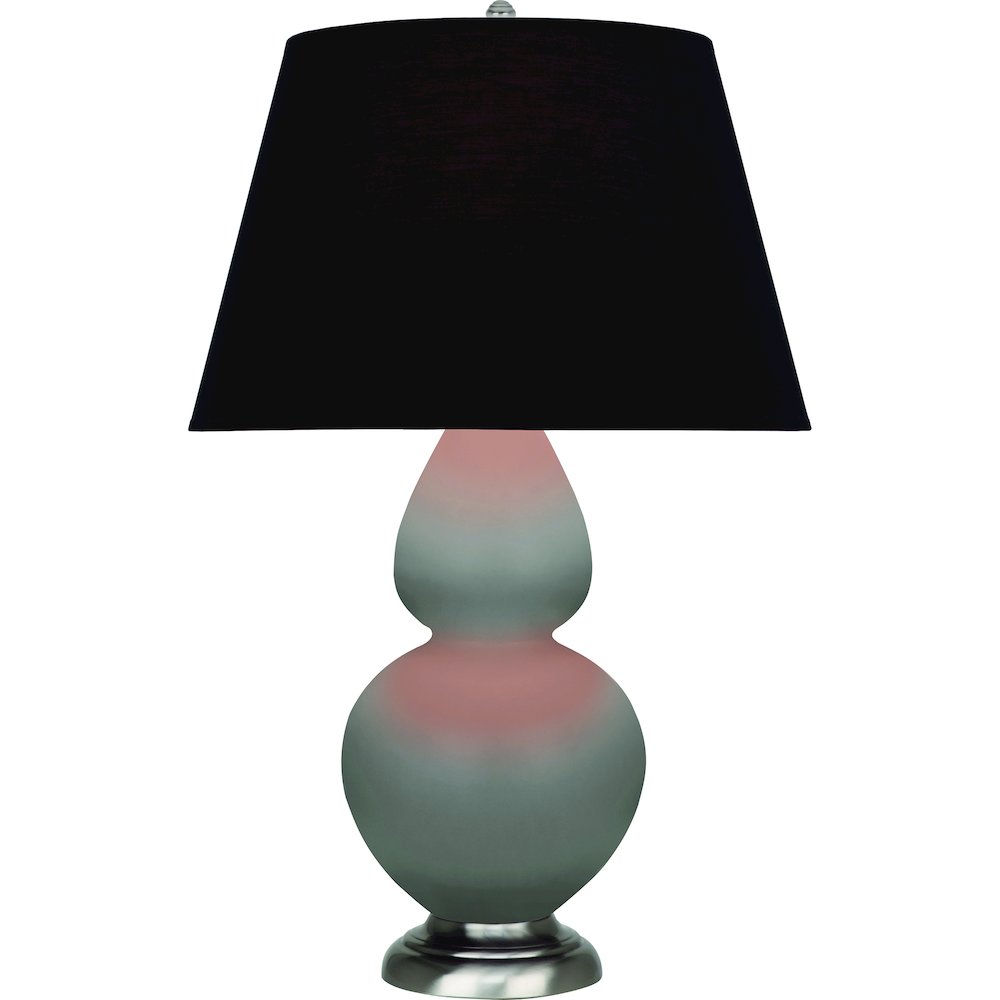 Matte Smokey Taupe Double Gourd Table Lamp