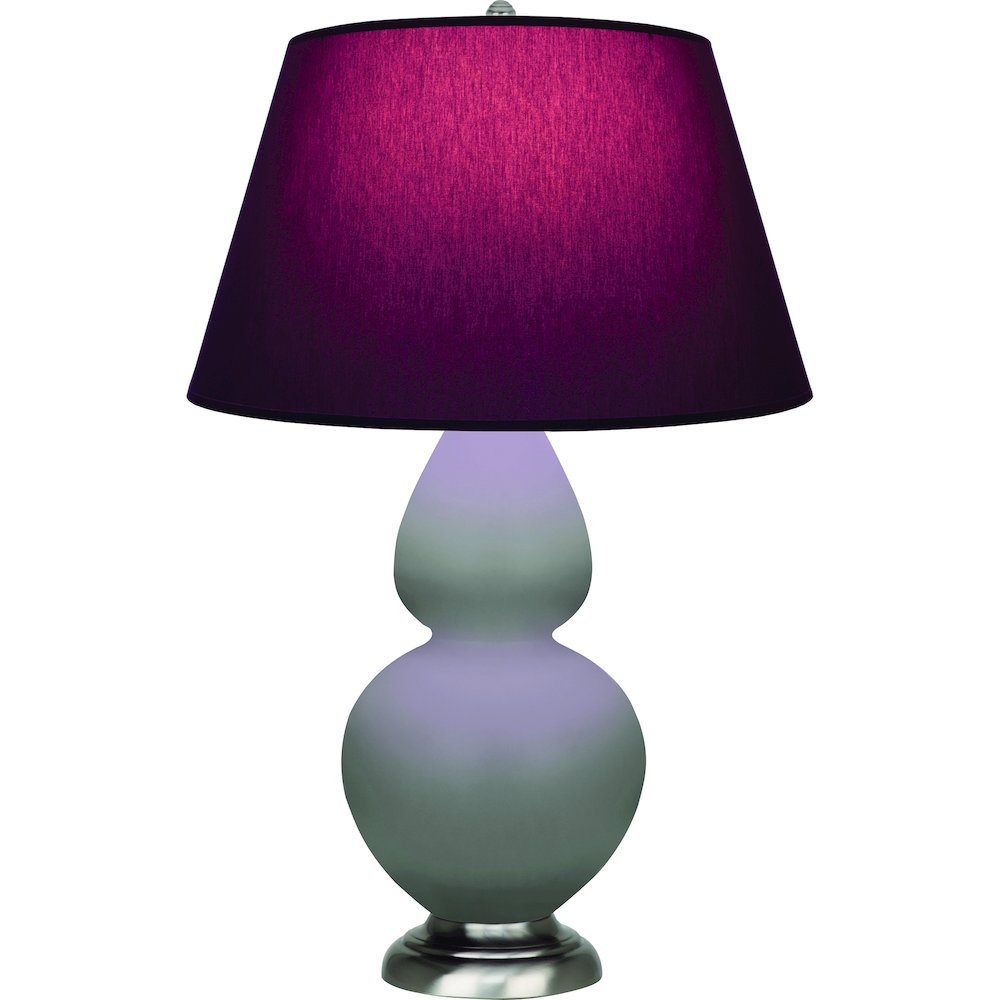 Matte Smokey Taupe Double Gourd Table Lamp