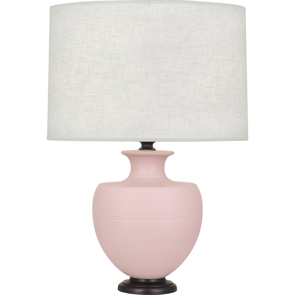 Matte Woodrose Michael Berman Atlas Table Lamp