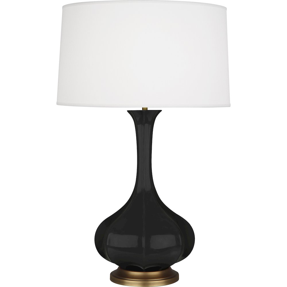 Obsidian Pike Table Lamp in Obsidian Glazed Ceramic Color