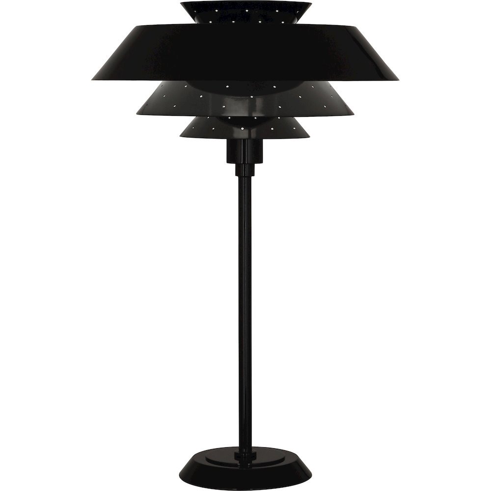 Pierce Table Lamp in Piano Black Gloss Color