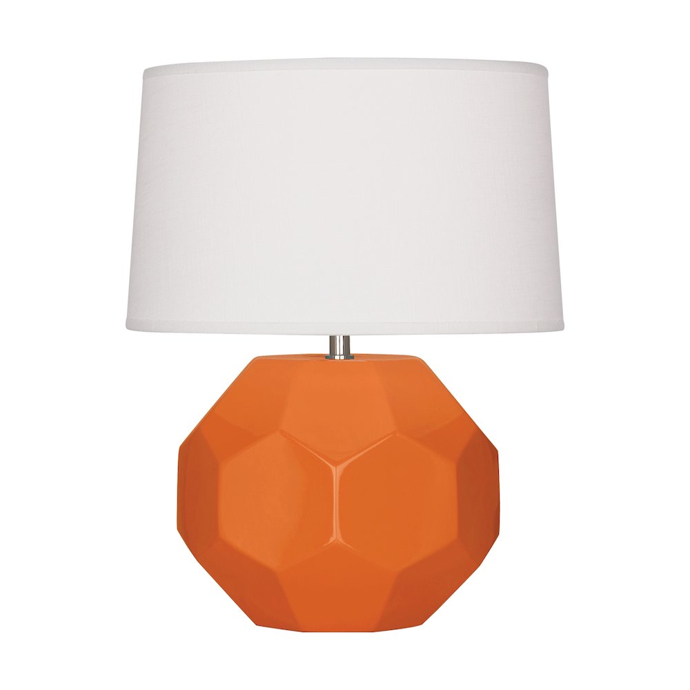 Pumpkin Franklin Accent Lamp in Pumpkin Glazed Ceramic Color