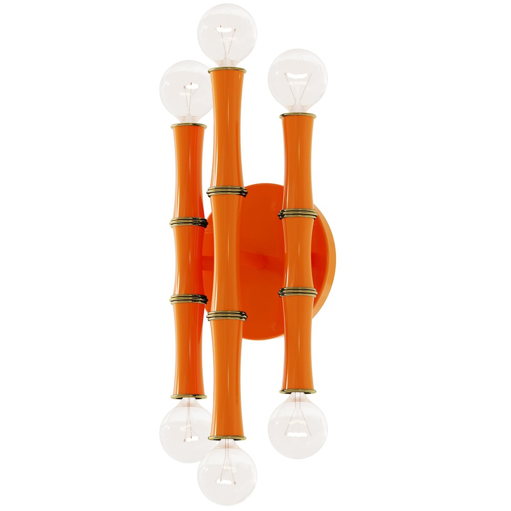 Kane Wall Sconce in Pumpkin Color