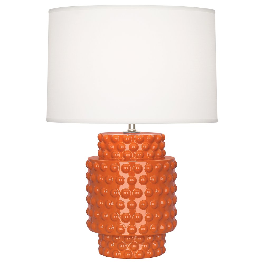 Pumpkin Dolly Accent Lamp in Pumpkin Glazed Textured Ceramic Color