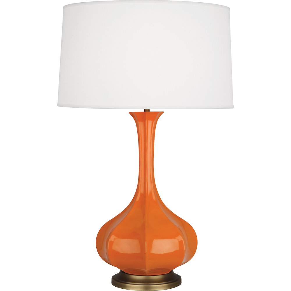 Pumpkin Pike Table Lamp in Pumpkin Glazed Ceramic Color