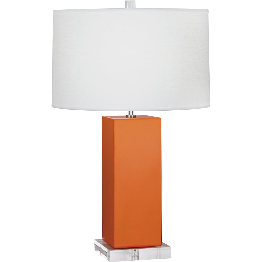 Pumpkin Harvey Table Lamp in Pumpkin Glazed Ceramic Color