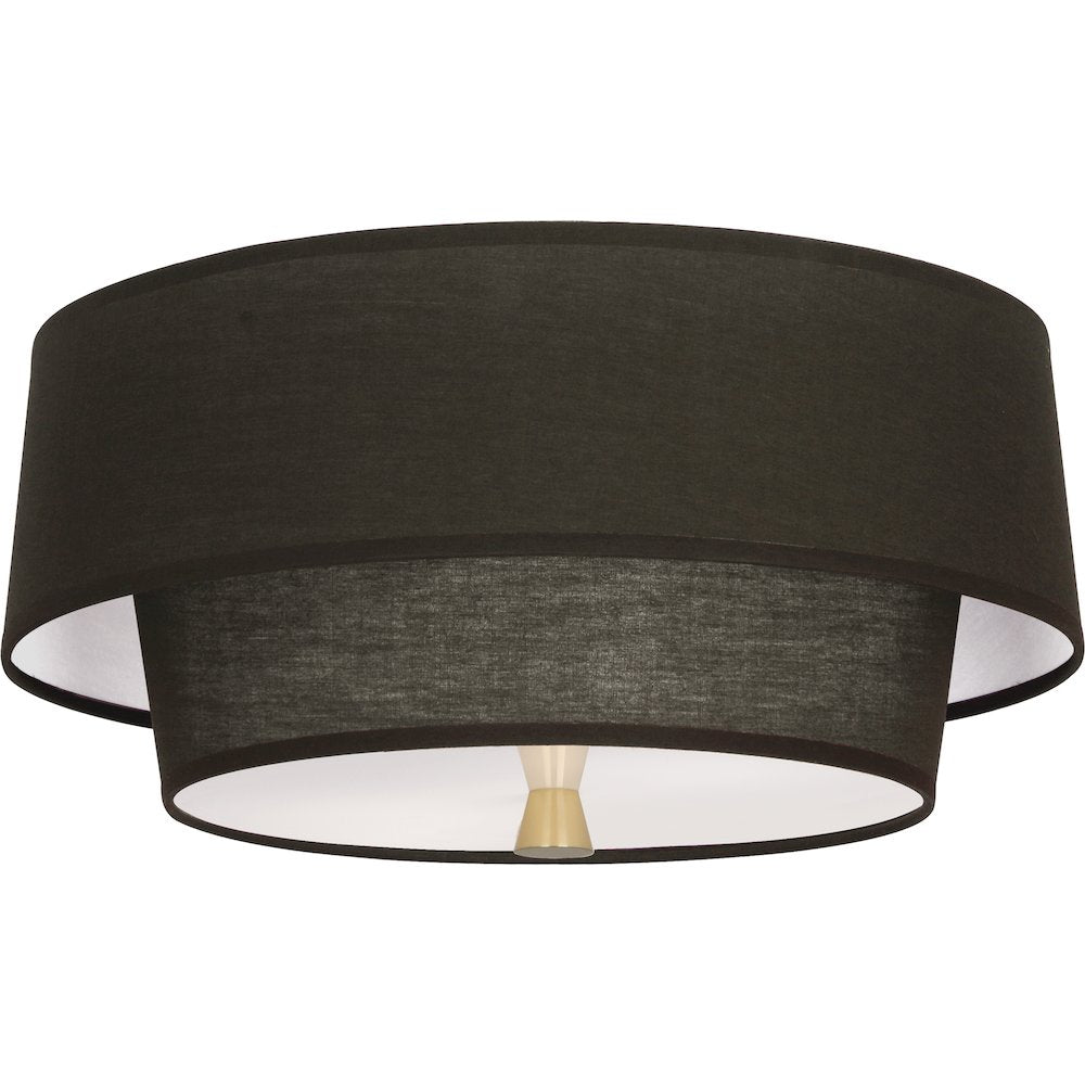 Decker Flushmount in Modern Brass Color